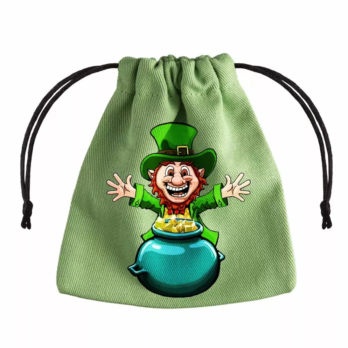 Q Workshop Lucky Green Pot Of Gold Dice Bag