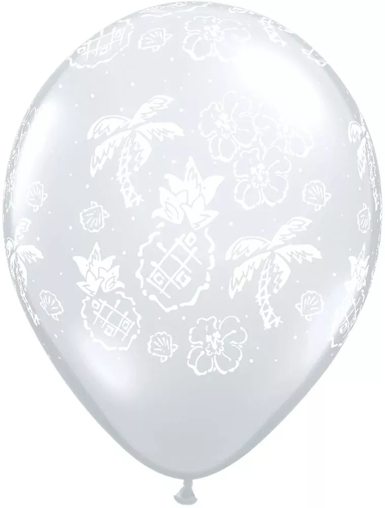 Qualatex 11" Diamond Clear Latex Balloons - 25 Count Party Pack