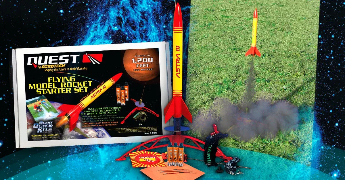 Quest Aerotech Q1406 Astra III Model Rocket Complete Starter Set