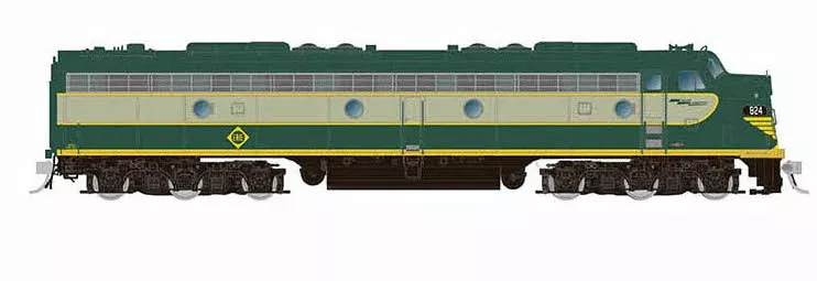 Rapido 028552 HO Scale EMD E8A Erie 824 with DCC and Sound