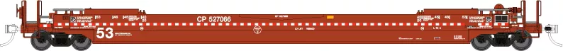 Rapido Trains 401025 HO Scale Gunderson 53' Husky-Stack Well Car Canadian Pacific CP 527131