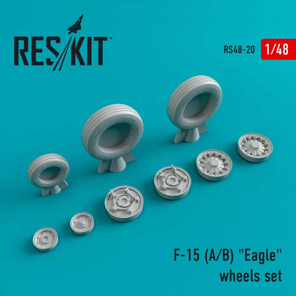 Res/Kit 480020 1/48F-15 (A/B) "Eagle" Wheel Set