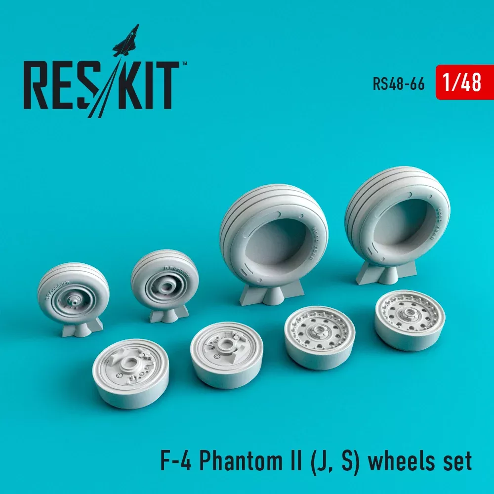 Res/Kit 480066 1/48 F-4 Phantom II (J, S) Wheel Set