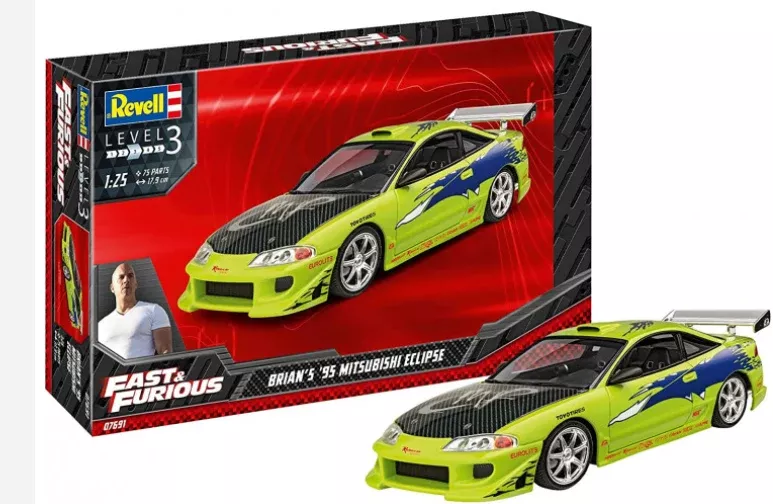 Revell 7691 1/25 Fast & Furious Brian's 1995 Mitsubishi Eclipse