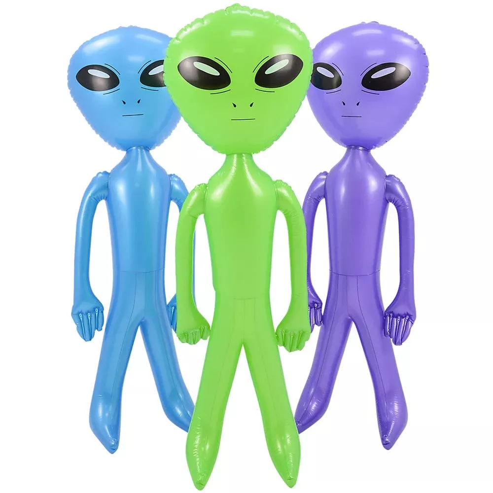 Rhode Island Novelty Alien Inflatable 54.5 Inch Multicolored