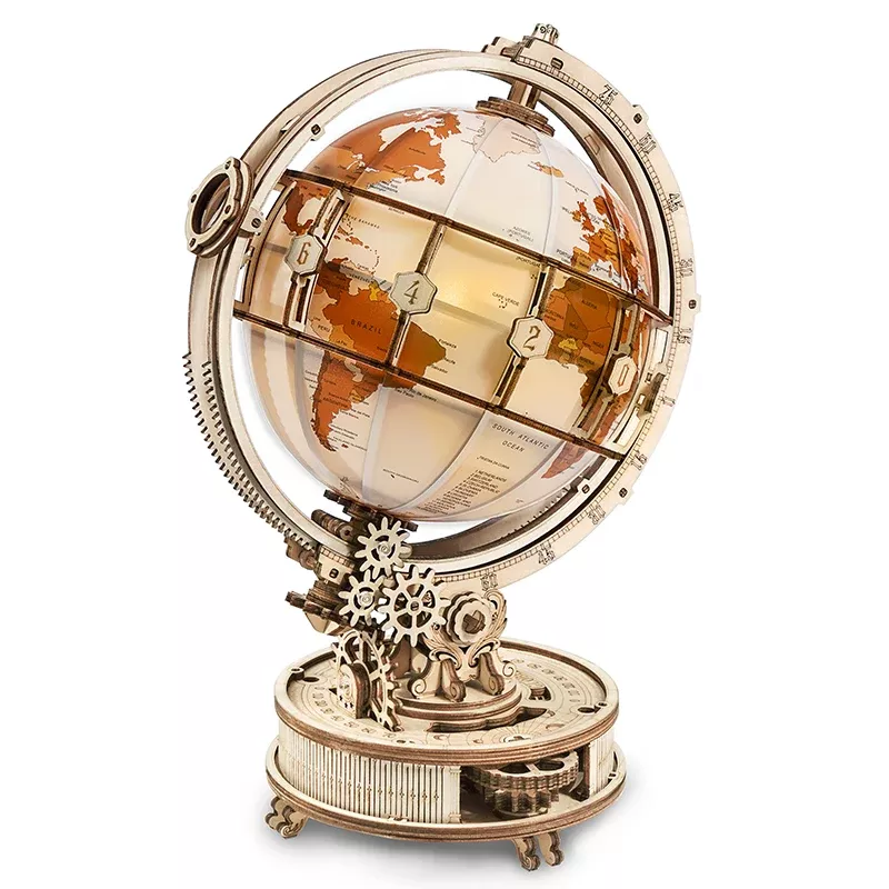 Robotime ST003D Luminous Globe DIY Wooden 3D Puzzle