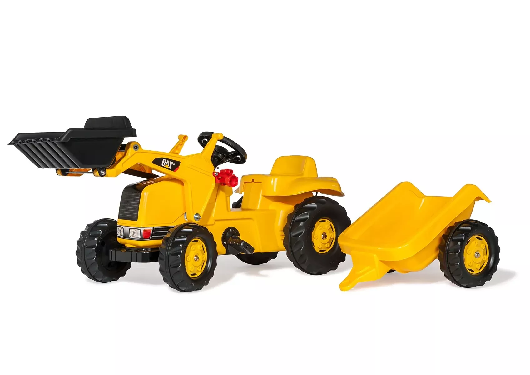 ROLLY TOYS Pedal Tractor with Front Loader, Yellow, One Size