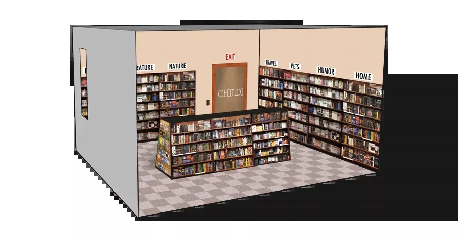 Roomettes 01-118-01 HO Scale Interior The Bookworm Kit (Fits DPM 11800)