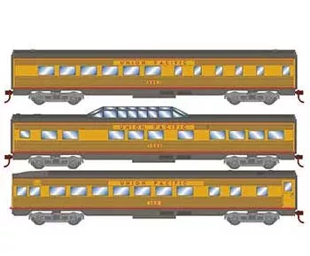 Roundhouse 79131 HO Scale Streamlined Passenger 3 Car Set Union Pacific UP