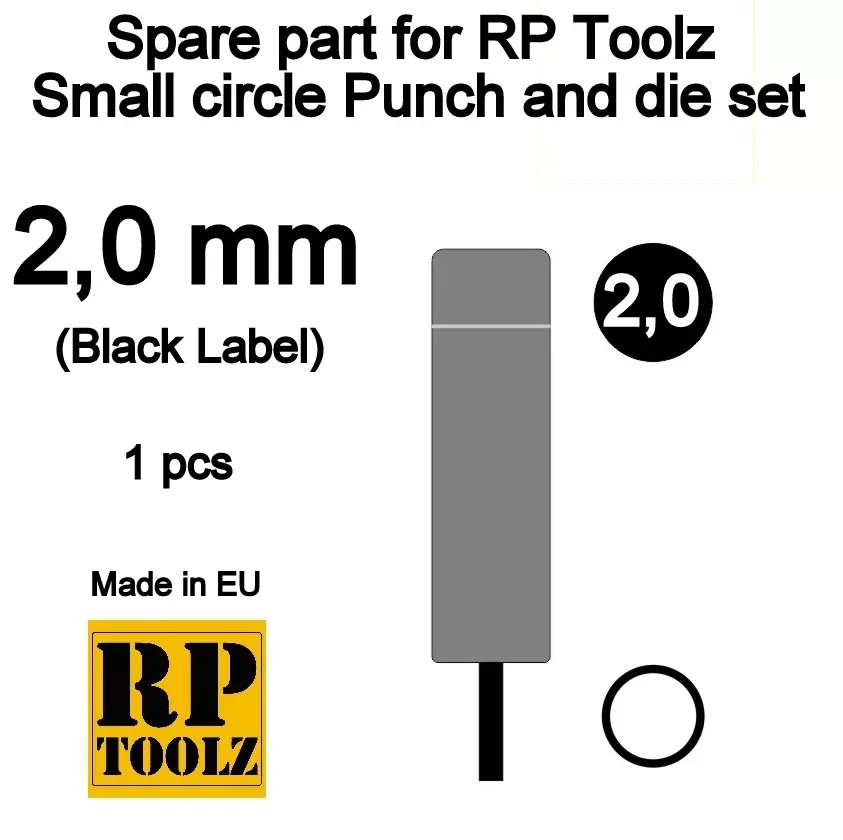 RP Toolz RP-PD-SP20 Punch and die setcircle - Replacement part 2.0mm