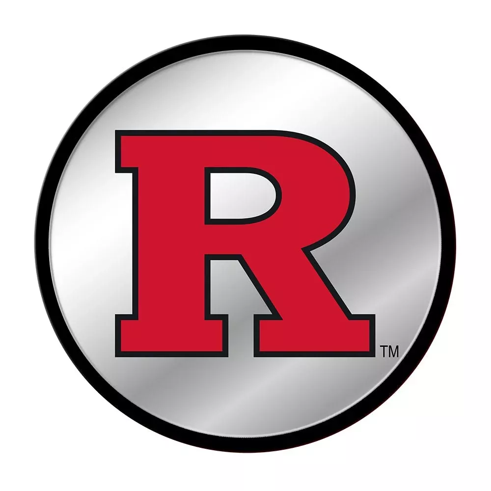 Rutgers Scarlet Knights: Modern Disc Mirrored Wall Sign