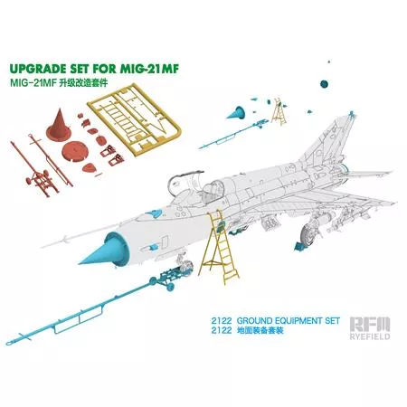 Rye Field Model 2122 1/48 MiG-21MF Ground Equipment Set 3D PRINTED