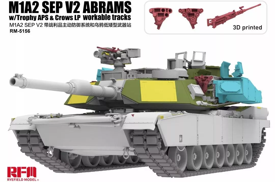 Rye Field Model 5156 1/35 M1A2 SEP V2 ABRAMS w/Trophy APS & Crows LP/w.track