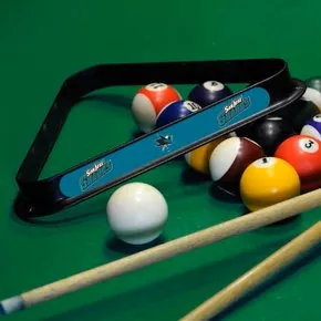 San Jose Sharks Plastic 8-Ball Rack
