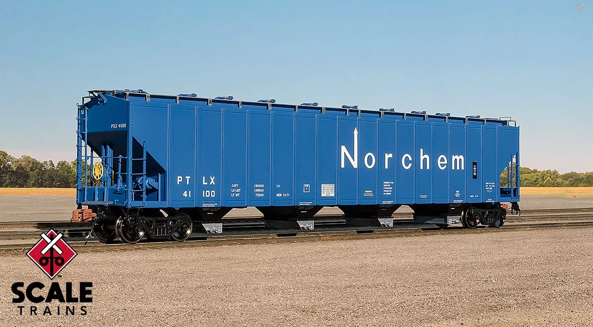 ScaleTrains Rivet 33677 HO Scale PS-2 5820 Covered Hopper Pullman Transport PLCX 41232
