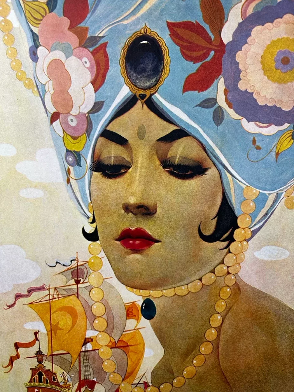 Scheherazade Arabian Nights Lithograph - Alberto Vargas Signed and Num