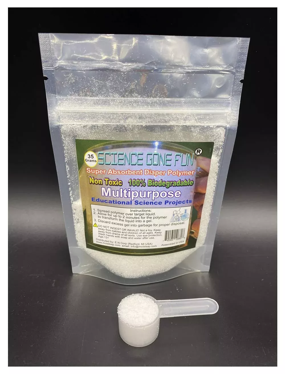 Science Gone Fun Sodium Polyacrylate Powder - Small - White