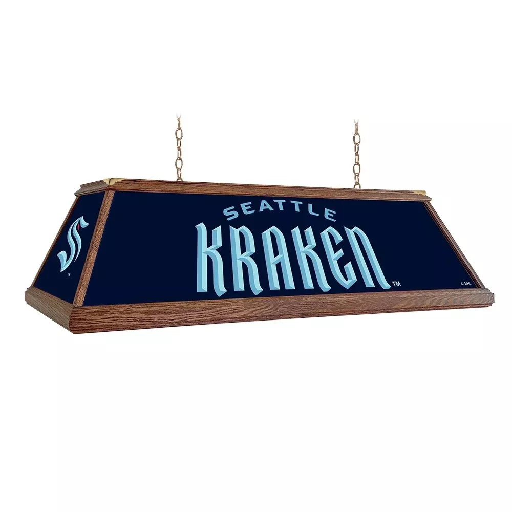 Seattle Kraken: Premium Wood Pool Table Light