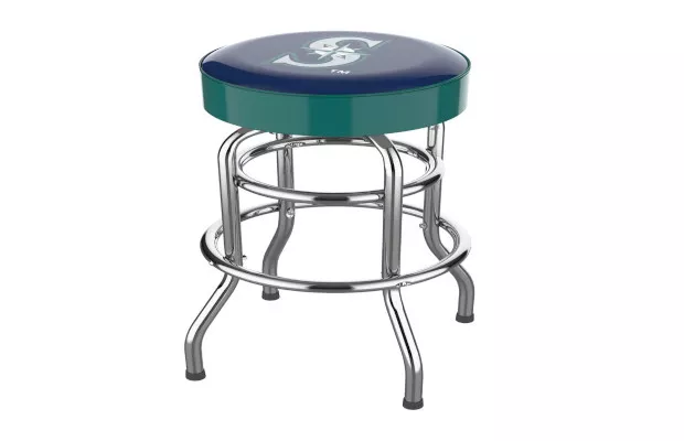 Seattle Mariners Chrome Bar Stool For Sale – Game Room Gorilla