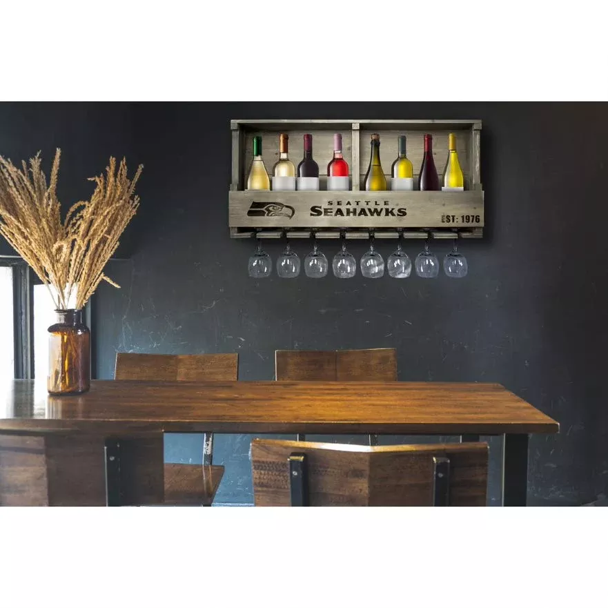 Seattle Seahawks Reclaimed Bar Shelf