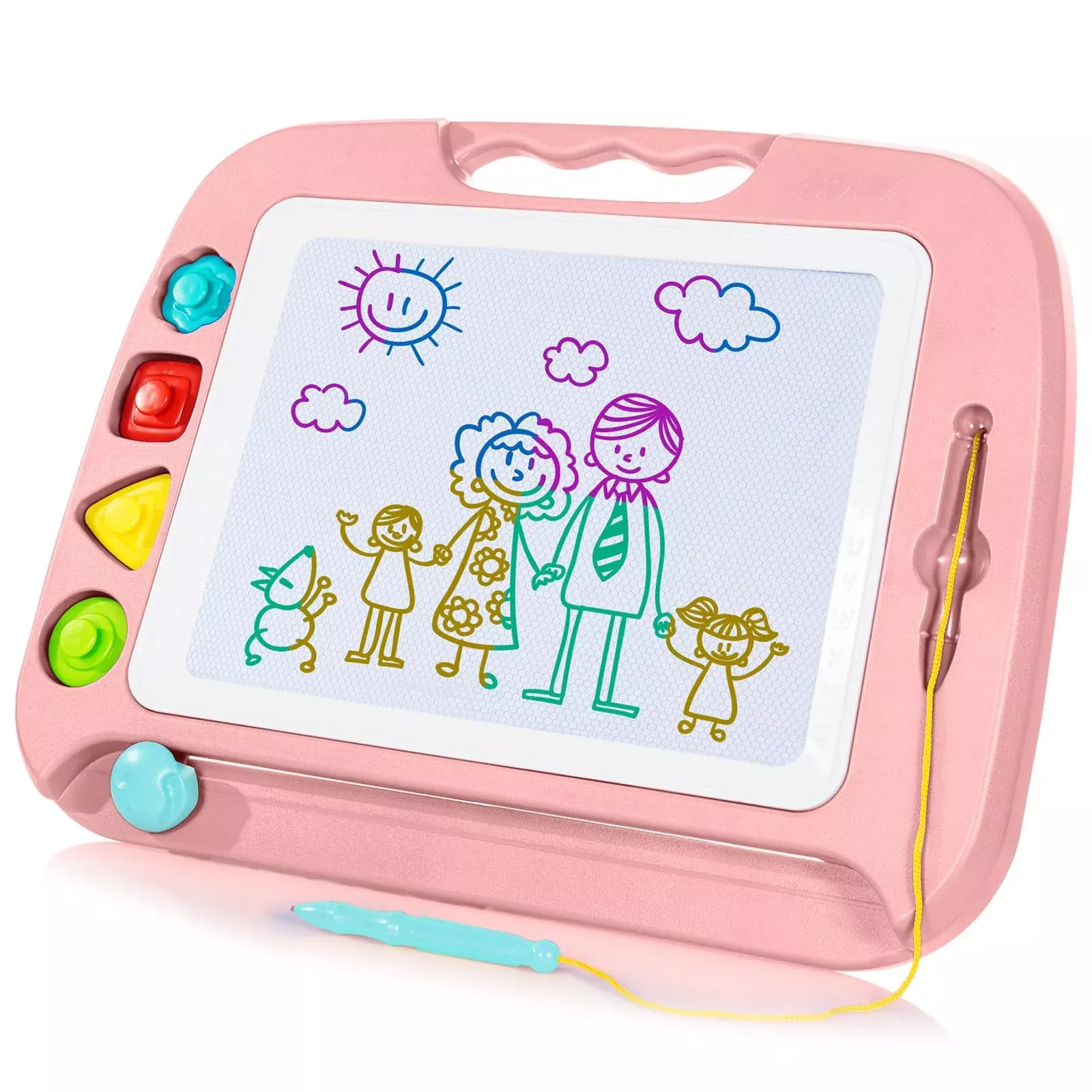 SGILE Magnetic Drawing Board - 42x33cm Light Pink Doodle Pad