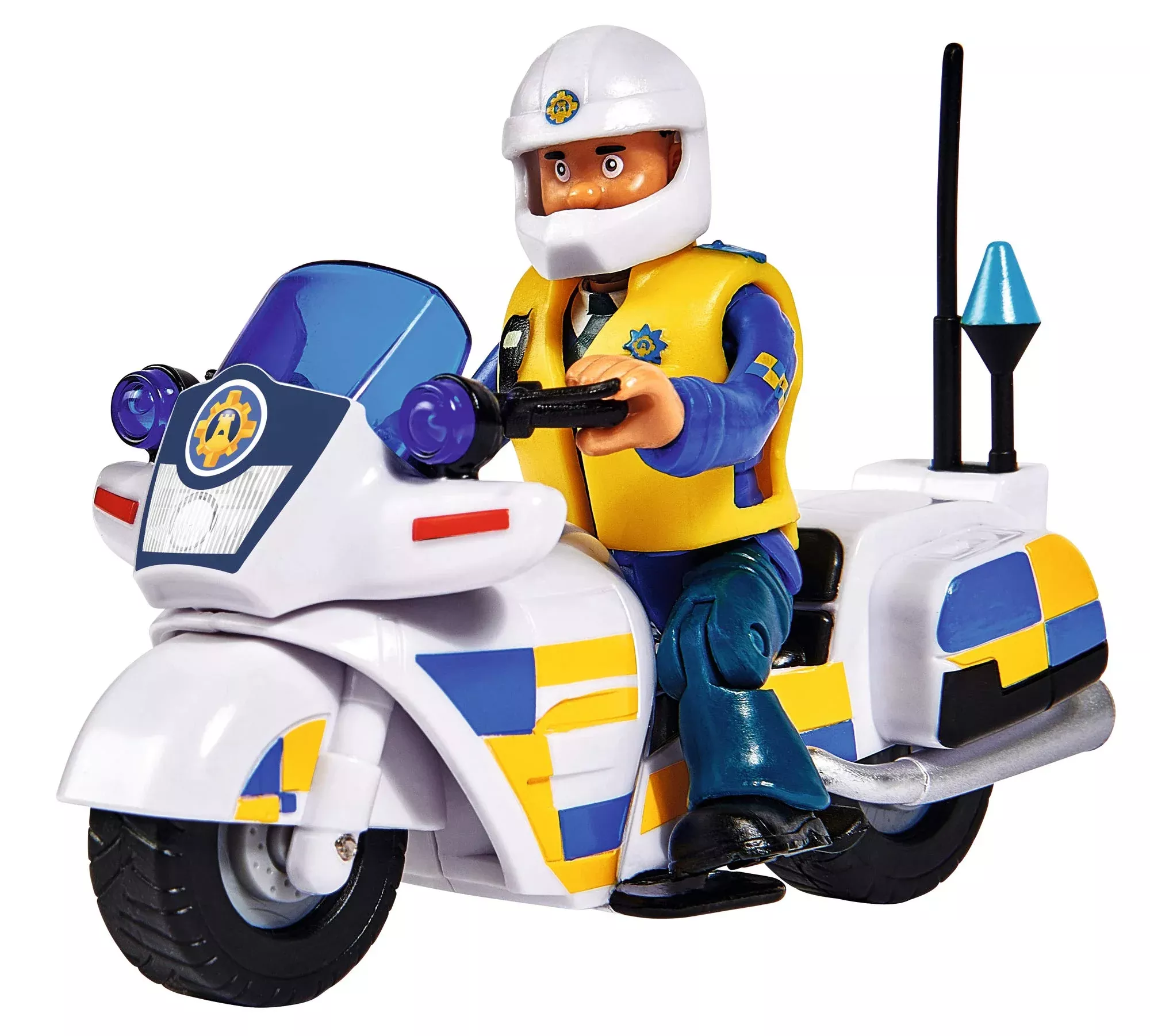 Simba Police Motorcycle Set with Malcolm Figure - Colourful, Age 3+