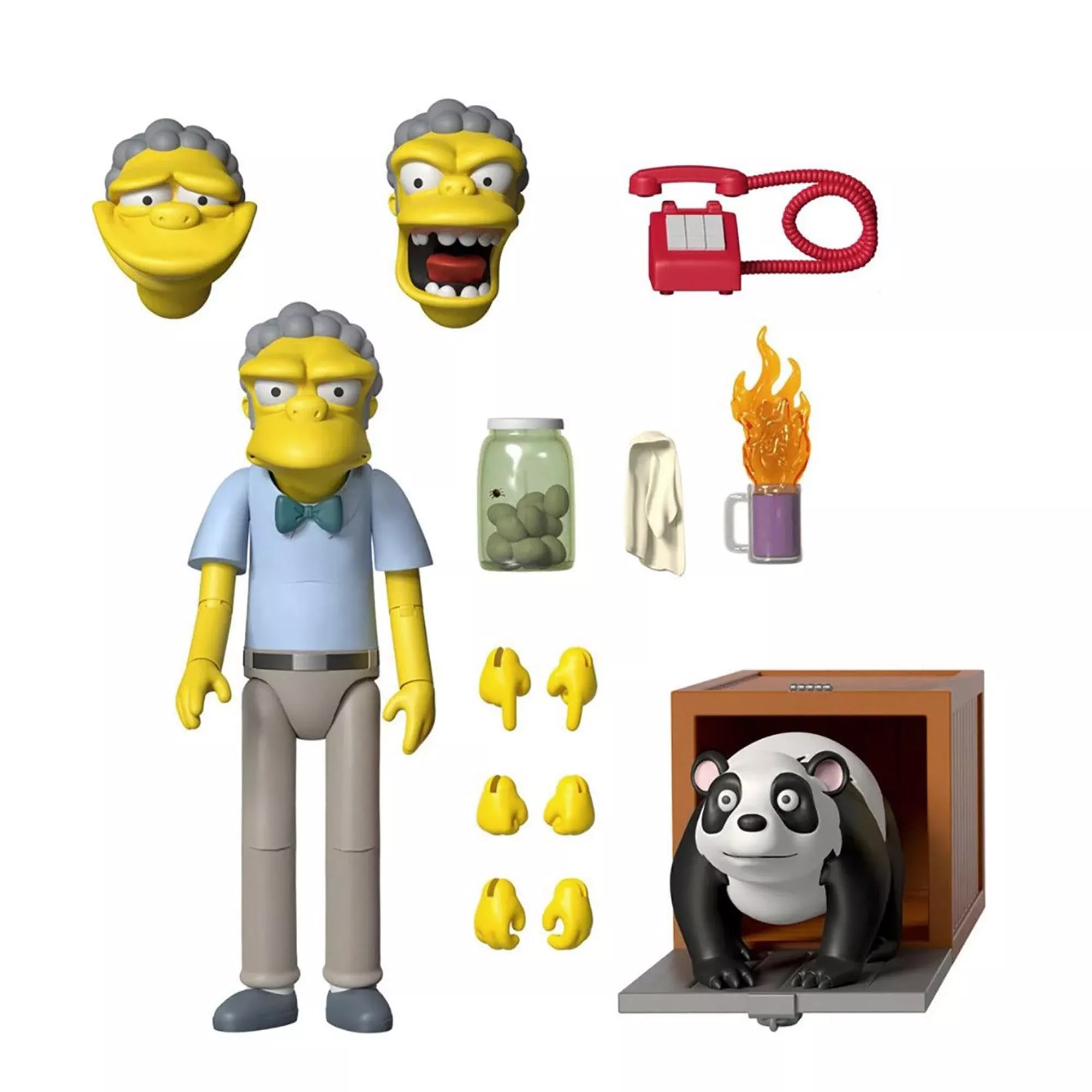 The Simpsons ULTIMATES Moe 7" Action Figure Multicolor стандартный