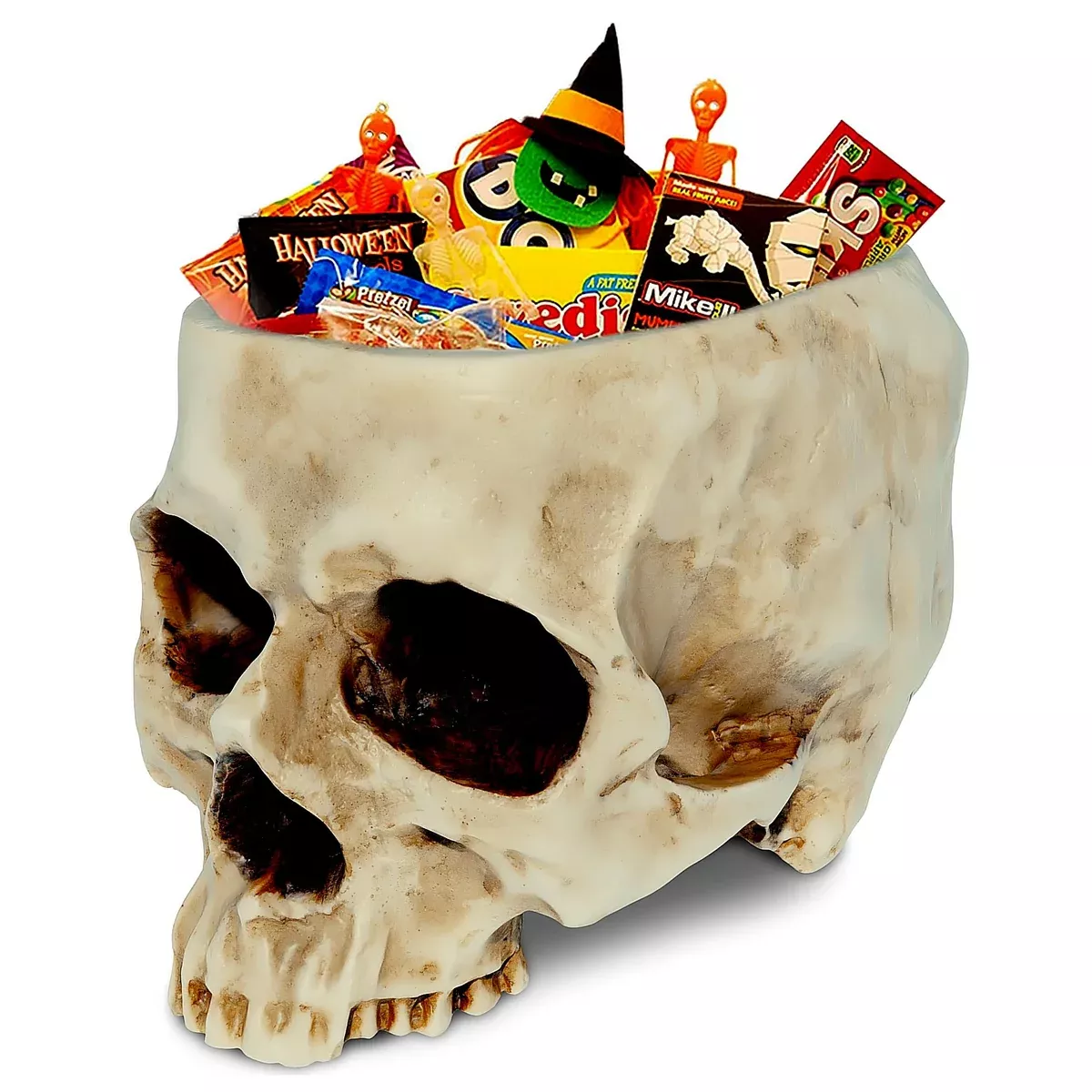 Skull-Shaped Resin Planter or Candy Bowl - Gothic Home Decor