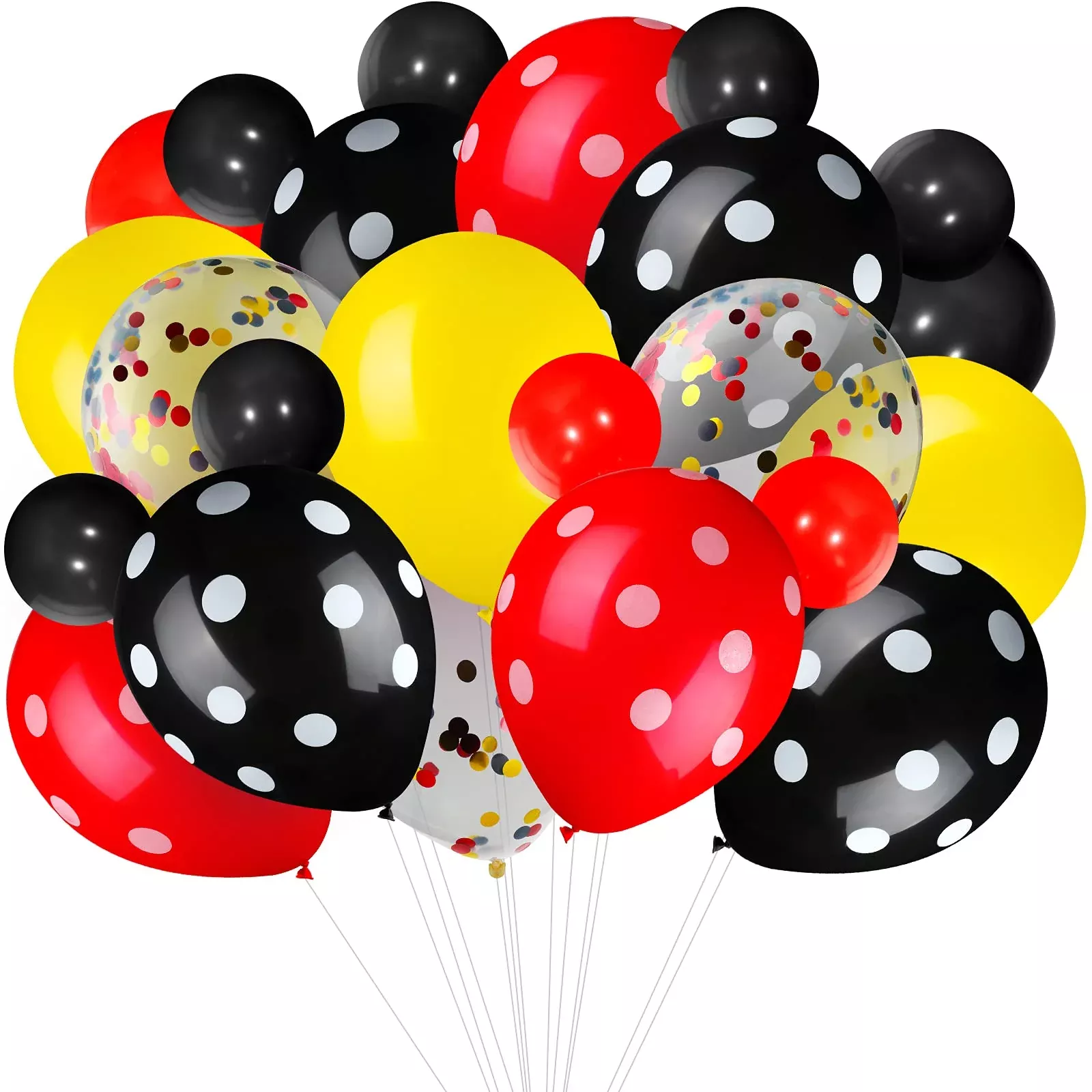 Skylety Latex Balloons for Parties, 75 Pieces, 12 Inches, Red-