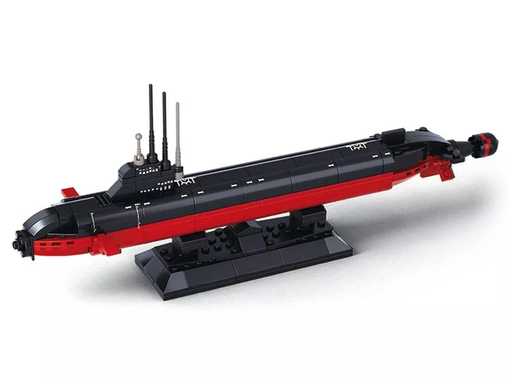 Sluban Building And Construction Blocks M38-B0391 Nuclear Submarine Building Block Construction Set (193 Bricks)