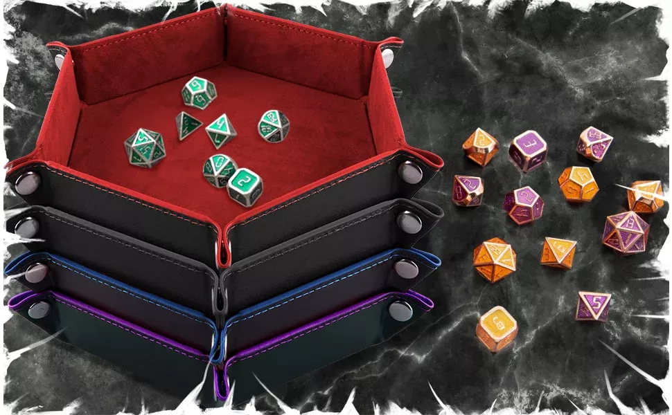 Small Folding Felt Dice Tray(Random Colour)