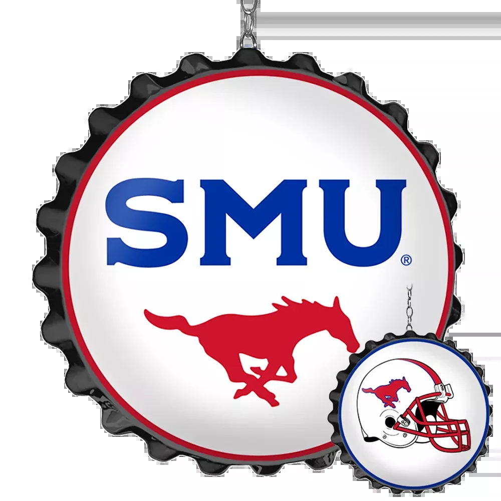 SMU Mustangs: SMU - Bottle Cap Dangler