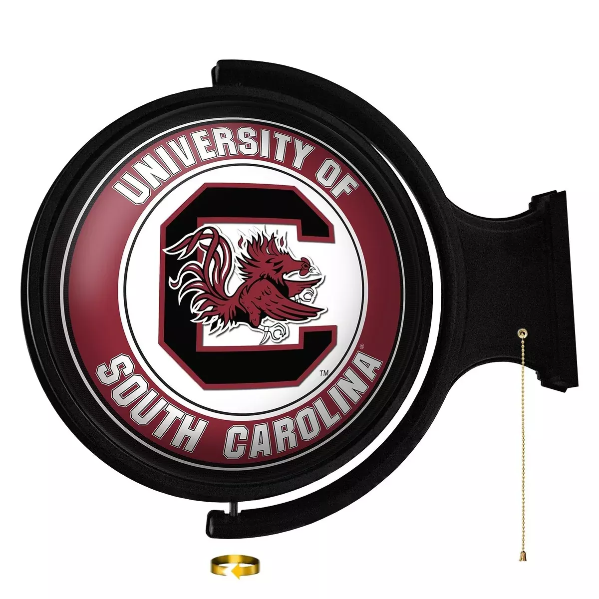 South Carolina Gamecocks: Original Round Lighted Rotating Wall Sign