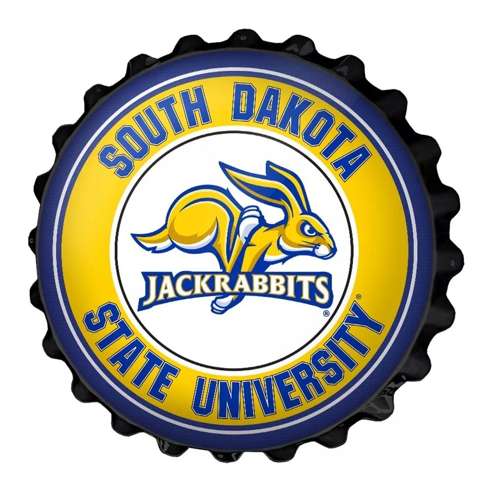 South Dakota State Jackrabbits: Bottle Cap Wall Sign