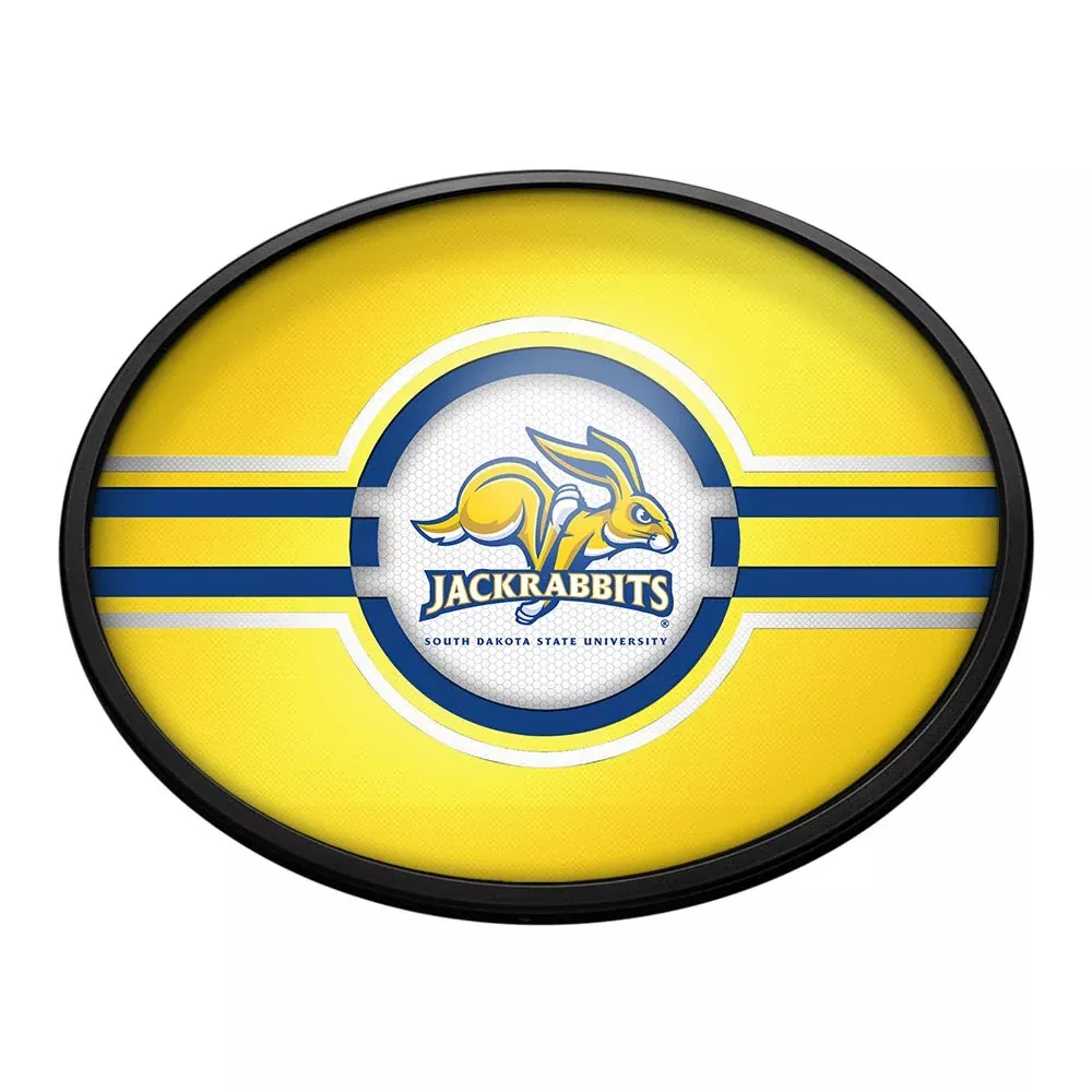 South Dakota State Jackrabbits: Oval Slimline Lighted Wall Sign