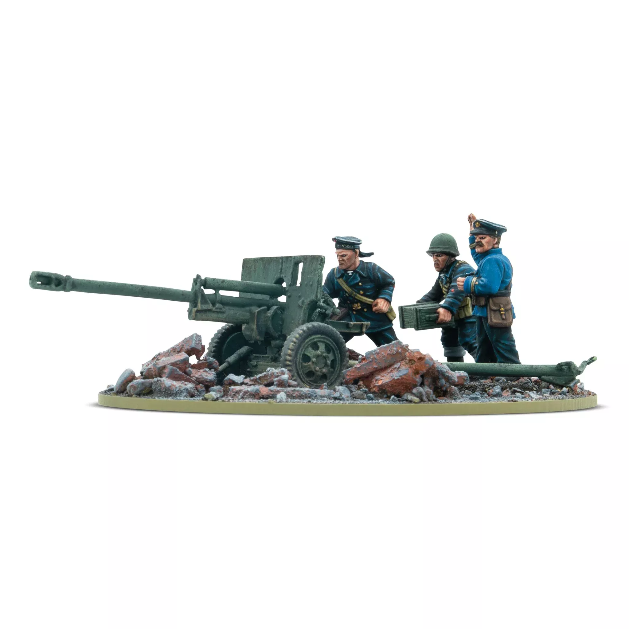 Soviet Union: Zis-3 Divisional Gun with Soviet Naval Brigade Crew