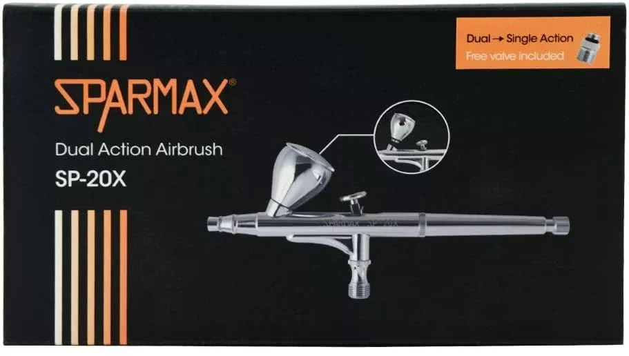 Sparmax: SP-20X Gravity Feed Dual Action Airbrush (0.2mm)