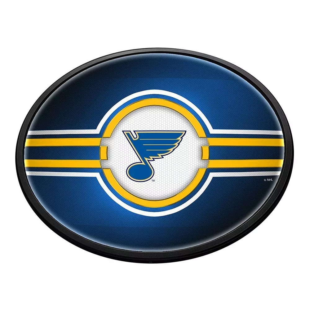 St. Louis Blues: Oval Slimline Lighted Wall Sign