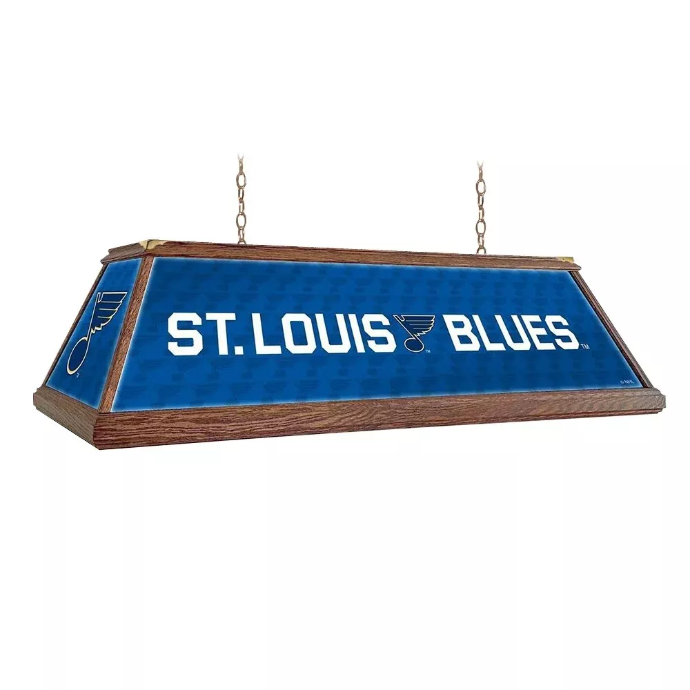 St. Louis Blues: Premium Wood Pool Table Light