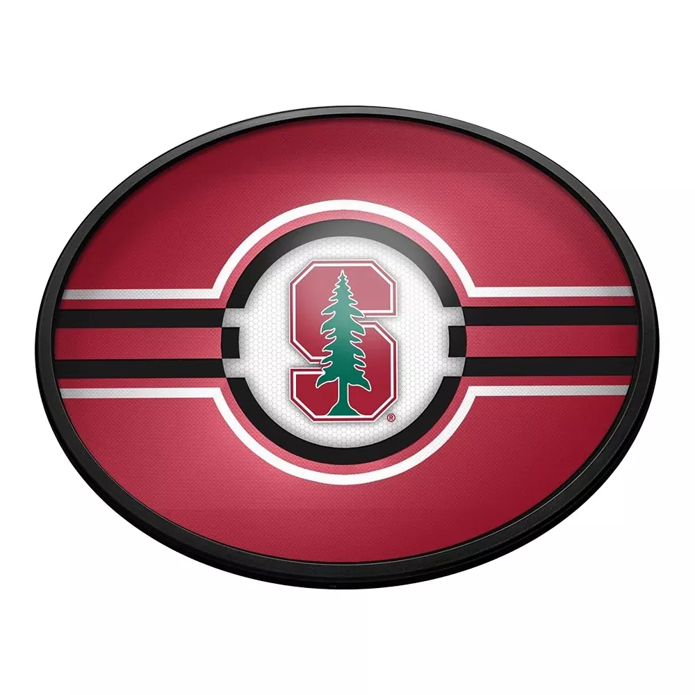 Stanford Cardinal: Oval Slimline Lighted Wall Sign
