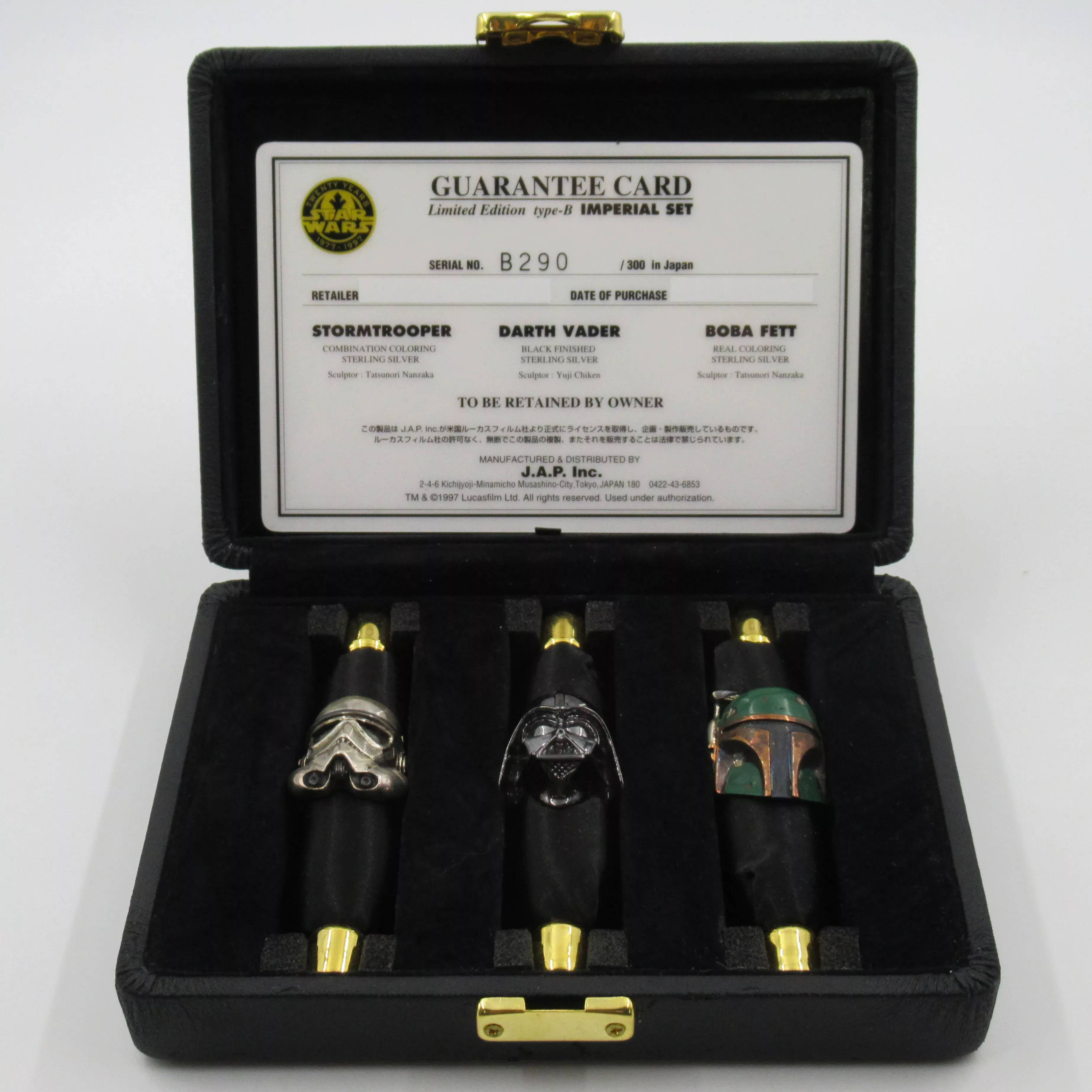 STAR WARS 20th Anniversary Galaxy Collection Imperial Ring Set - J.A.P