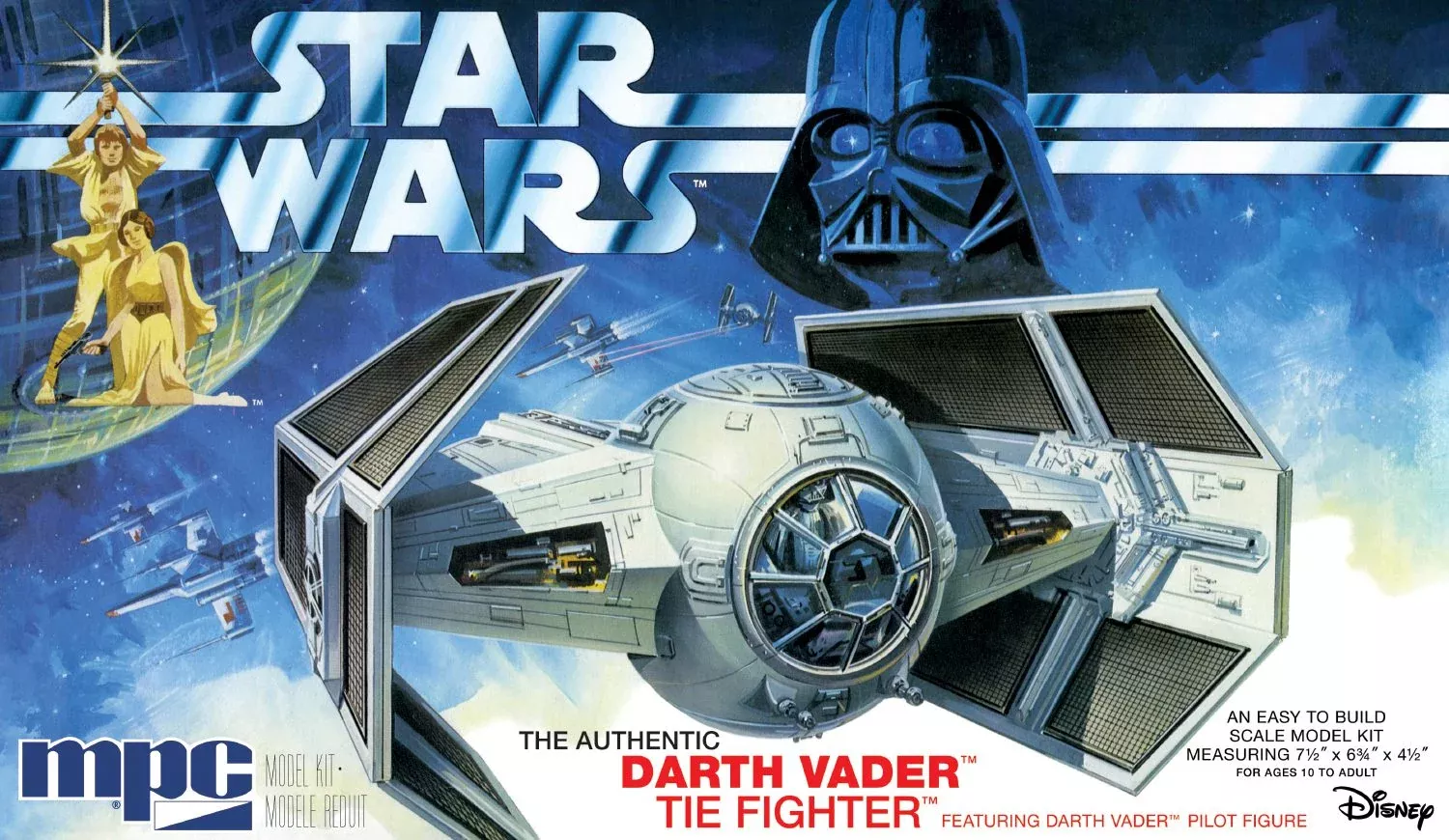 Star Wars: The Authentic A New Hope Darth Vader Tie Fighter 1/32 Scale Model Kit