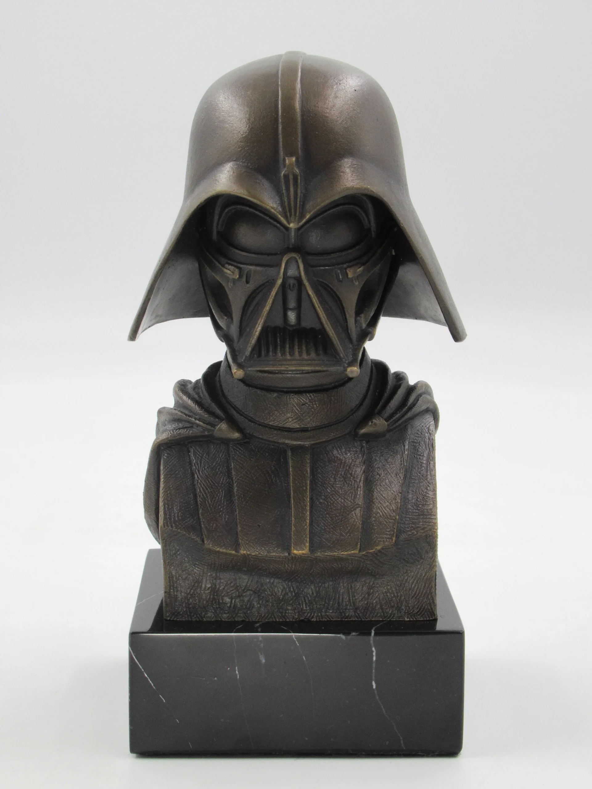 STAR WARS Solid Bronze Ralph McQuarrie Darth Vader Bust Statue - Gentl