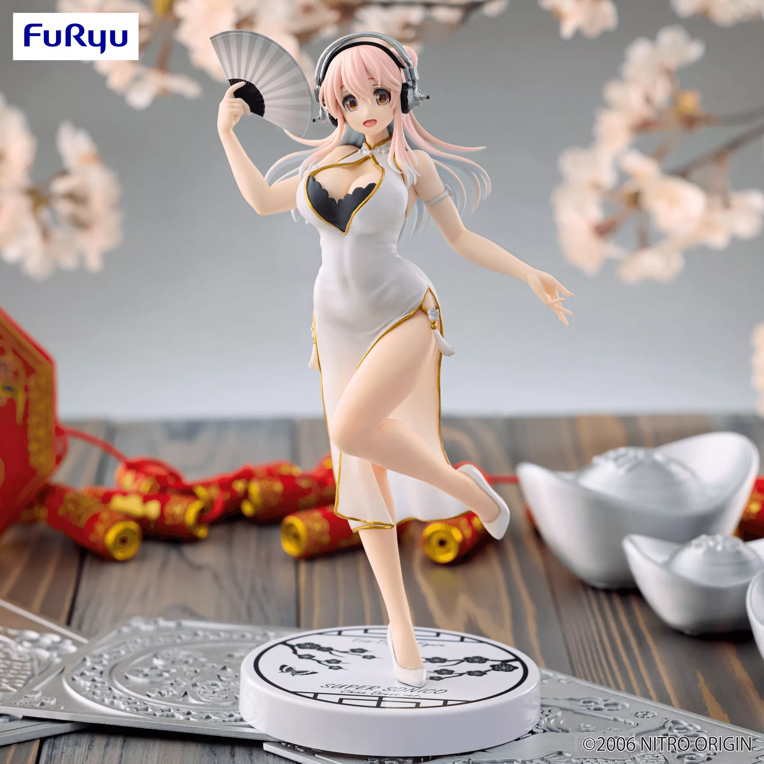 Super Sonico: White China Dress Trio-Try-iT Figure