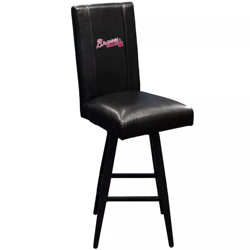 Swivel Bar Stool 2000 With Atlanta Braves Logo