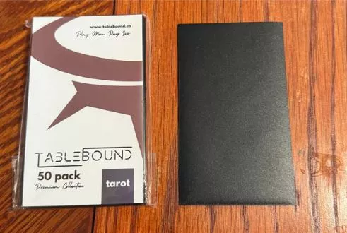 TableBound: Opaque Black Sleeves - Tarot (50)