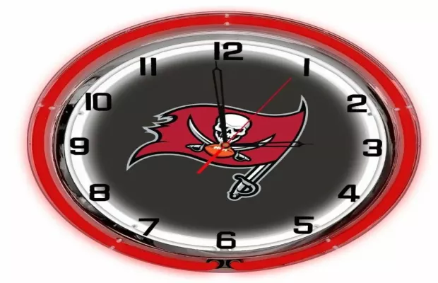 Tampa Bay Buccaneers 18in Neon Clock For Sale – Game Room Gorilla