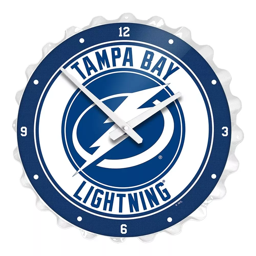 Tampa Bay Lightning: Bottle Cap Wall Clock