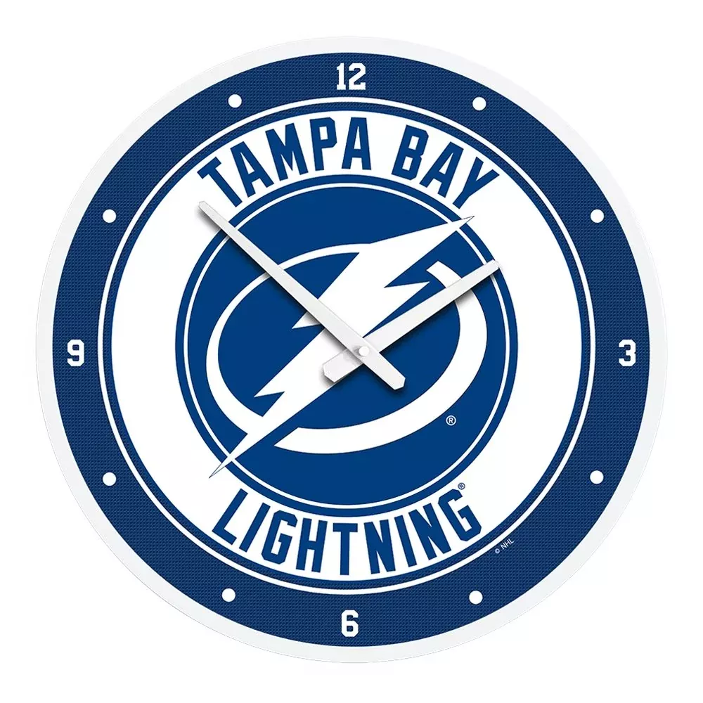 Tampa Bay Lightning: Modern Disc Wall Clock