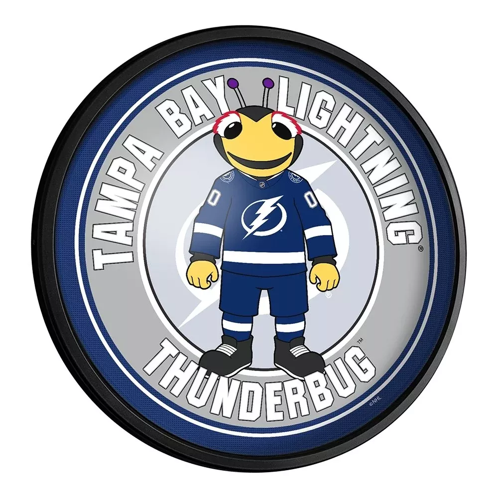 Tampa Bay Lightning: Thunderbug - Round Slimline Lighted Wall Sign